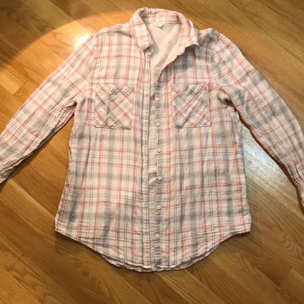 Plaid Light Long Sleeve Top